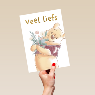 moederdag kaart winnie the pooh veel liefs