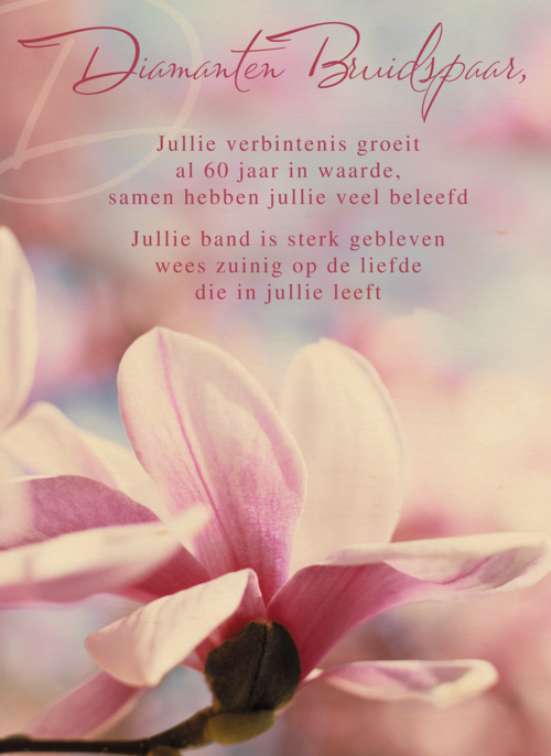 Houten Kaart Huwelijksjubileum | Houten Kaart Hallmark | Huwelijksjubileum | Verbintenis Na Zestig Jaar