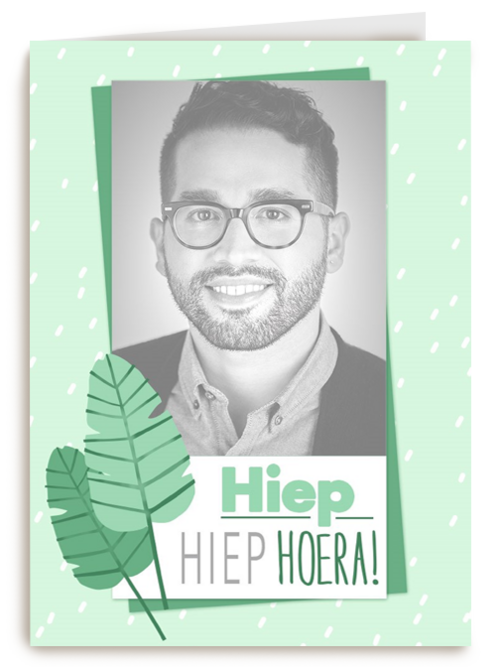 hiep hiep hoera blaadjes