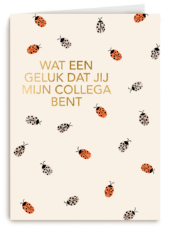 Bedankt kaart thuiswerken wat een geluk dat jij mijn collega bent