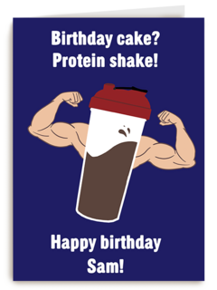 Verjaardag Jongen Protein Shake