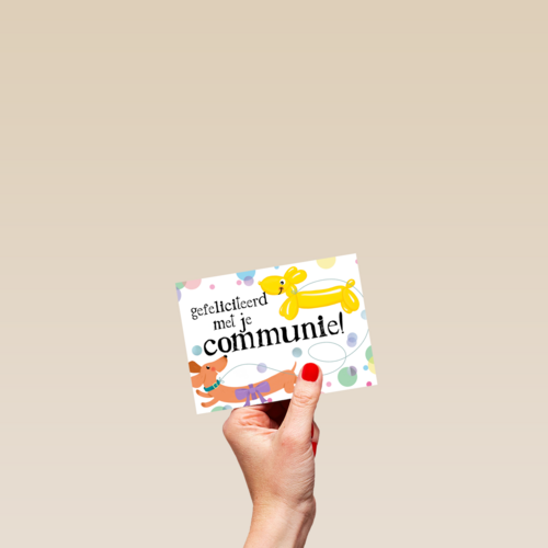 ballondier gefeliciteerd met je communie
