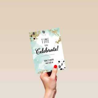 watercolor celebrate