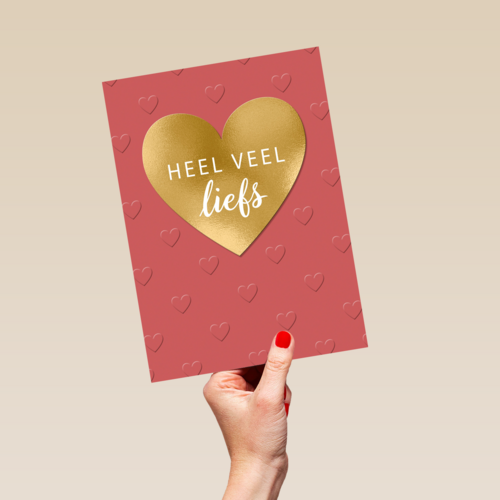 valentijnskaart stijlvol beterschap sterkte heel veel liefs