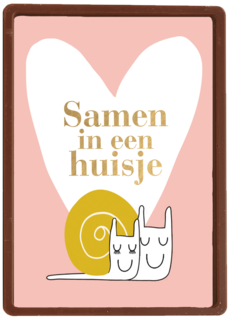 samenwonen kaart samen in een huisje