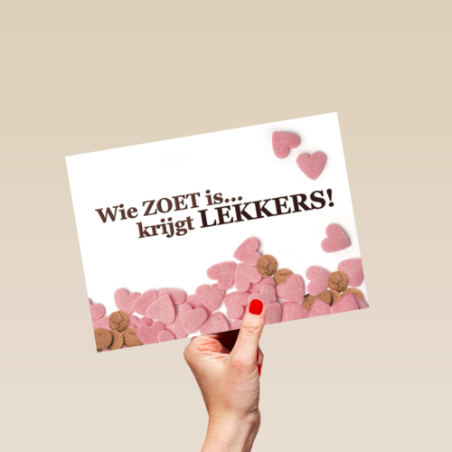 wie zoet is krijgt lekkers sinterklaas