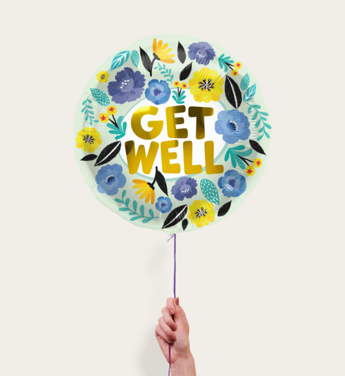 Ballon Beterschap Bloemen Multi