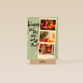 kerstkaart fotokaart happy hohoho and all that