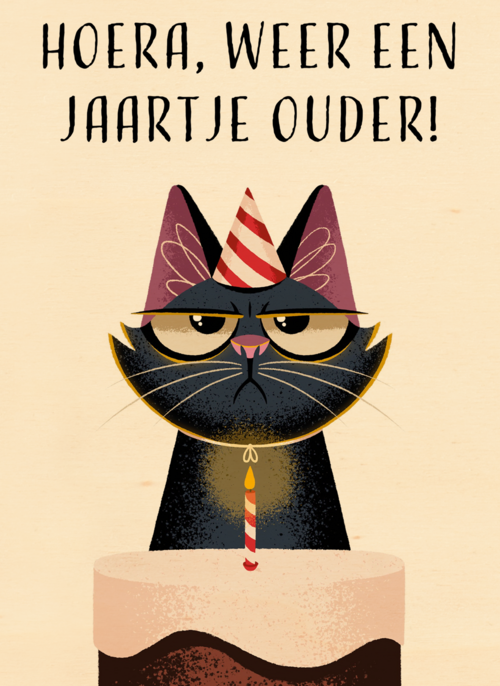 Verjaardagskaart grappig Grumpy Hoera weer een jaartje ouder Folio
