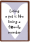 oosing pet like loosing familyl