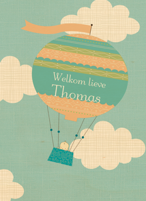 luchtballon wolken