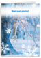 winters landschap met sneeuwvlokken