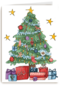 kerstkaart hip kerstboom getekend matia studio