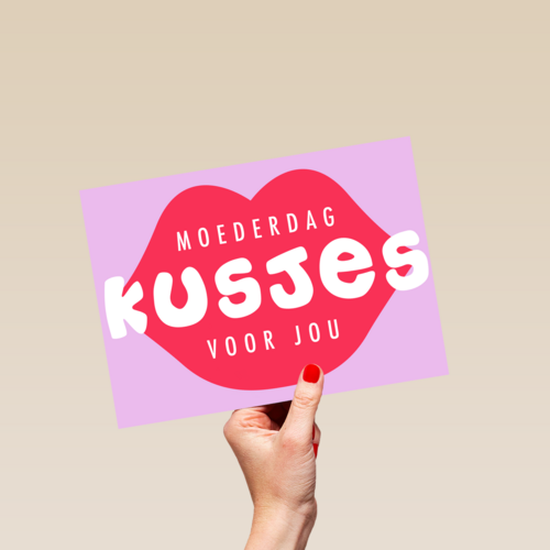 moederdag kaart moederdag kusjes voor jou