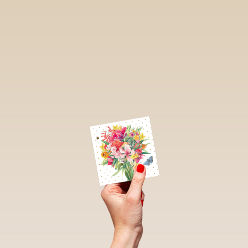 Kaart flowers by Marjolein Bastin Boeket bloemen