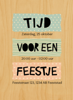 uitnodiging voor een feestje
