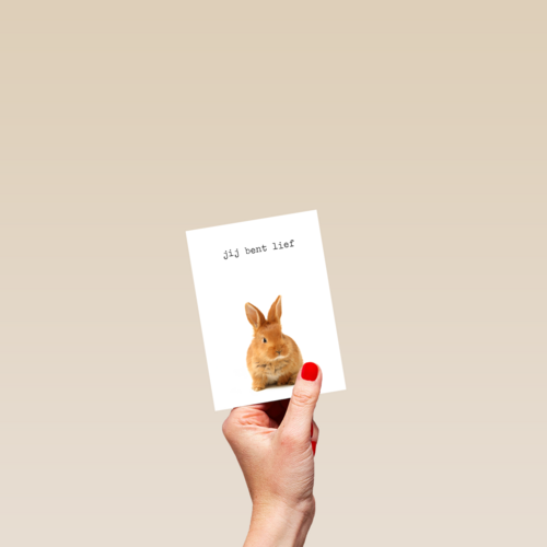 Liefde kaart Furry cuddles jij bent lief