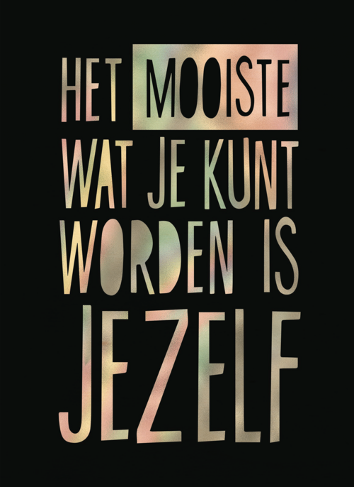 Houten Kaart Mentale Gezondheid | Houten Kaart Hallmark | Mentale Gezondheid | Het Mooiste Wat Je Kunt Worden Is Jezelf