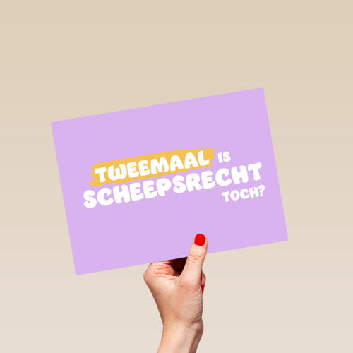 Gezakt kaart tweemaal is scheepsrecht