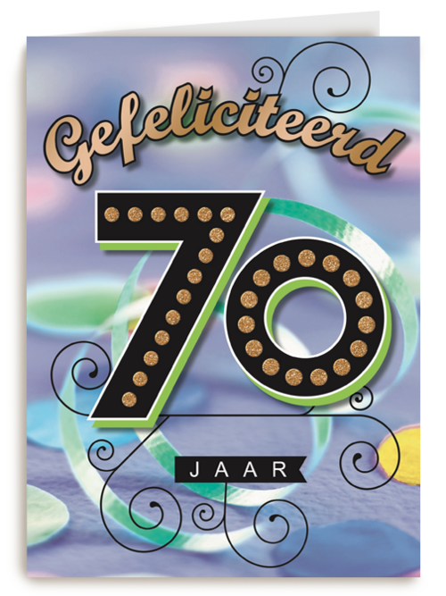 leeftijd zeventig gefeliciteerd