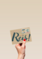 restyle reizen kaart met de tekst goede reis