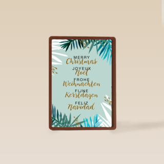 kerstpalmen met glitter