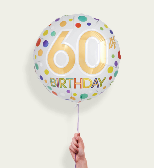 Ballon 60 Birthday Multi Eco