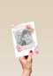 Roze rozen met fotolijst