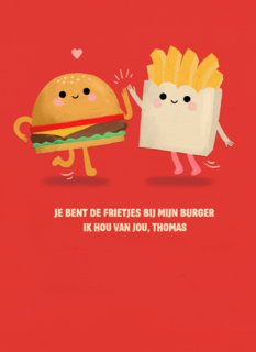 Frietjes bij mijn burger