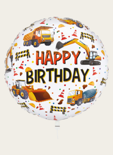 Ballon Happy Birthday Bouw Multi