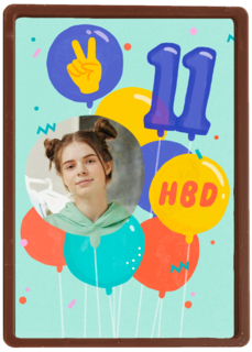 HBD 11 jaar fotokaart