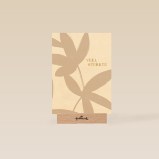 Veel sterkte beige bladeren