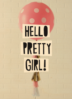 geboorte dochter hello pretty girl