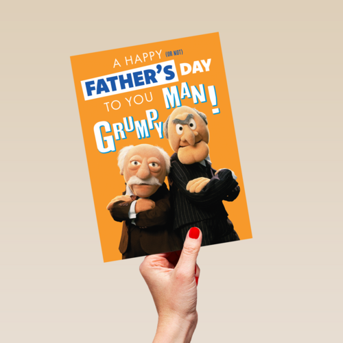 A happy fathers day grumpy man Muppets