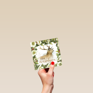 hert in de sneeuw van marjolein