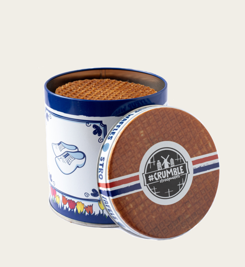 Blik Stroopwafels Delfsblauw | Hallmark Cadeau Koek En Cake |