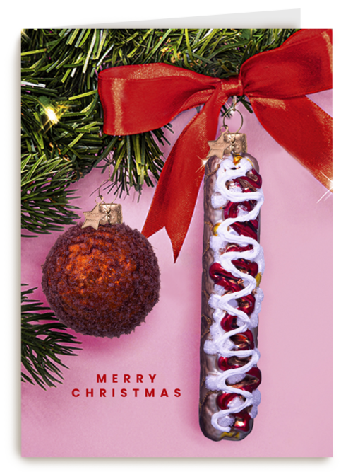 Vondels Kerstkaart frikandel speciaal