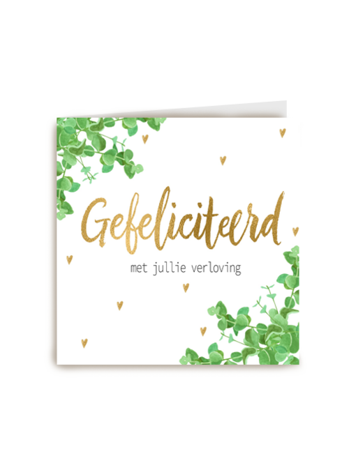 Verloofdkaart Gefeliciteerd met jullie verloving