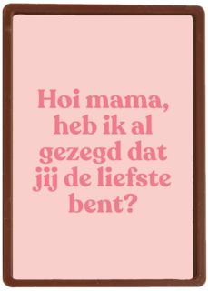 moederdag kaart hip de liefste