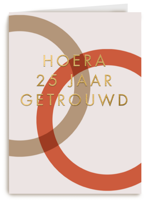 Hoera 25 jaar getrouwd