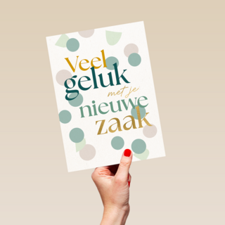 Veel geluk nieuwe zaak