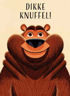kaart dikke knuffel beer folio