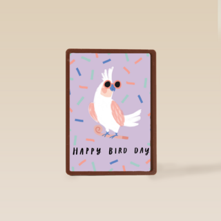 Zomer kaart Happy bird day