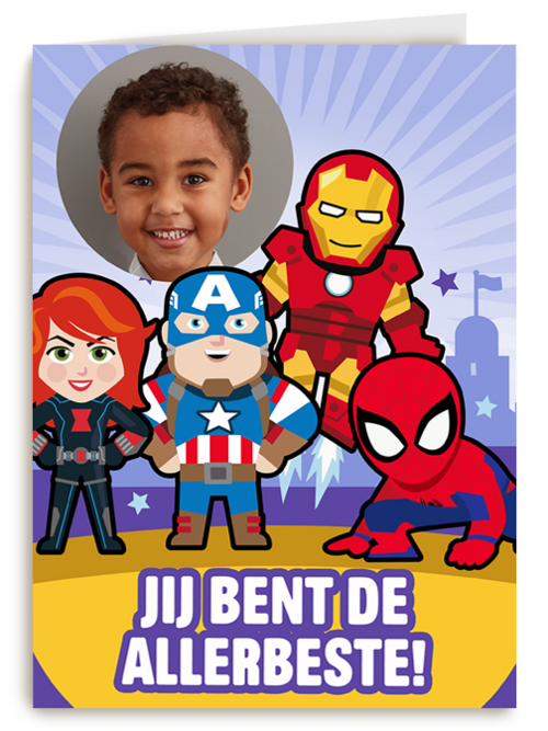 Marvel kaart jij bent de allerbeste