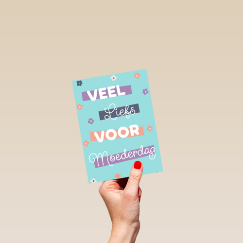 Moederdagkaart veel liefs voor Moederdag