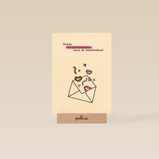 Verjaardagskaart Verjaardagskus Door De Brievenbus