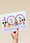 Vriendschapskaart Disney 100 kisses for you