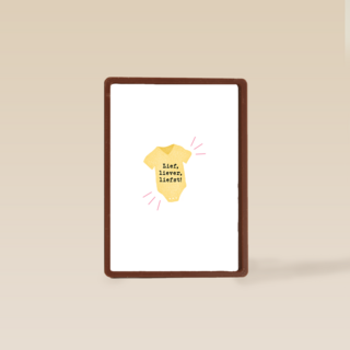 Geboortefelicitatie lief liever liefst