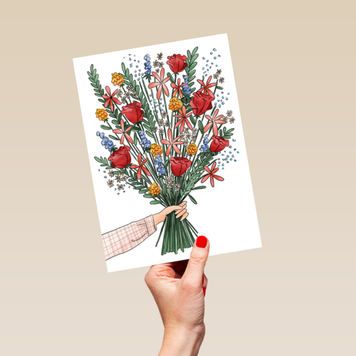 Blanco kaart bos bloemen Matia Studio powervrouw