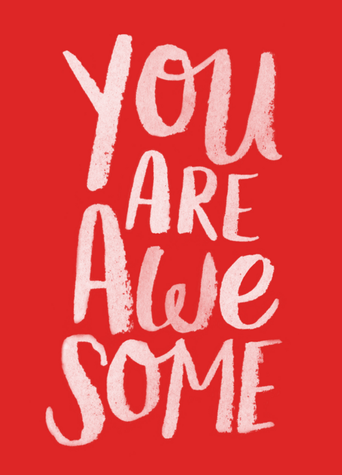Vriendschapskaart you are awesome ansichtkaart